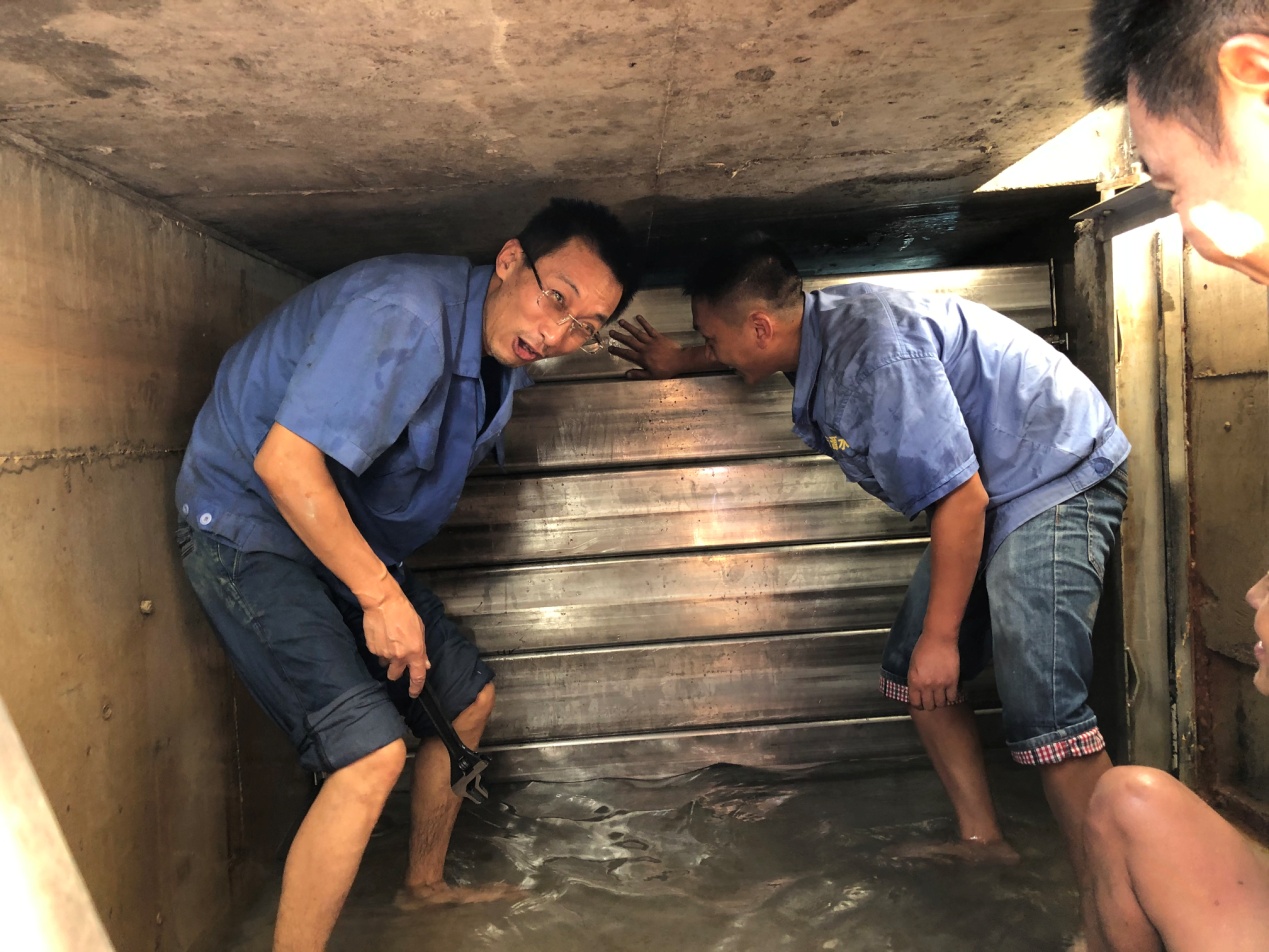 普安水廠(chǎng)完成濾池進(jìn)水渠改造工作