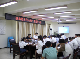 臨港黨支部召開八月支部黨員大會暨主題黨日活動(dòng)